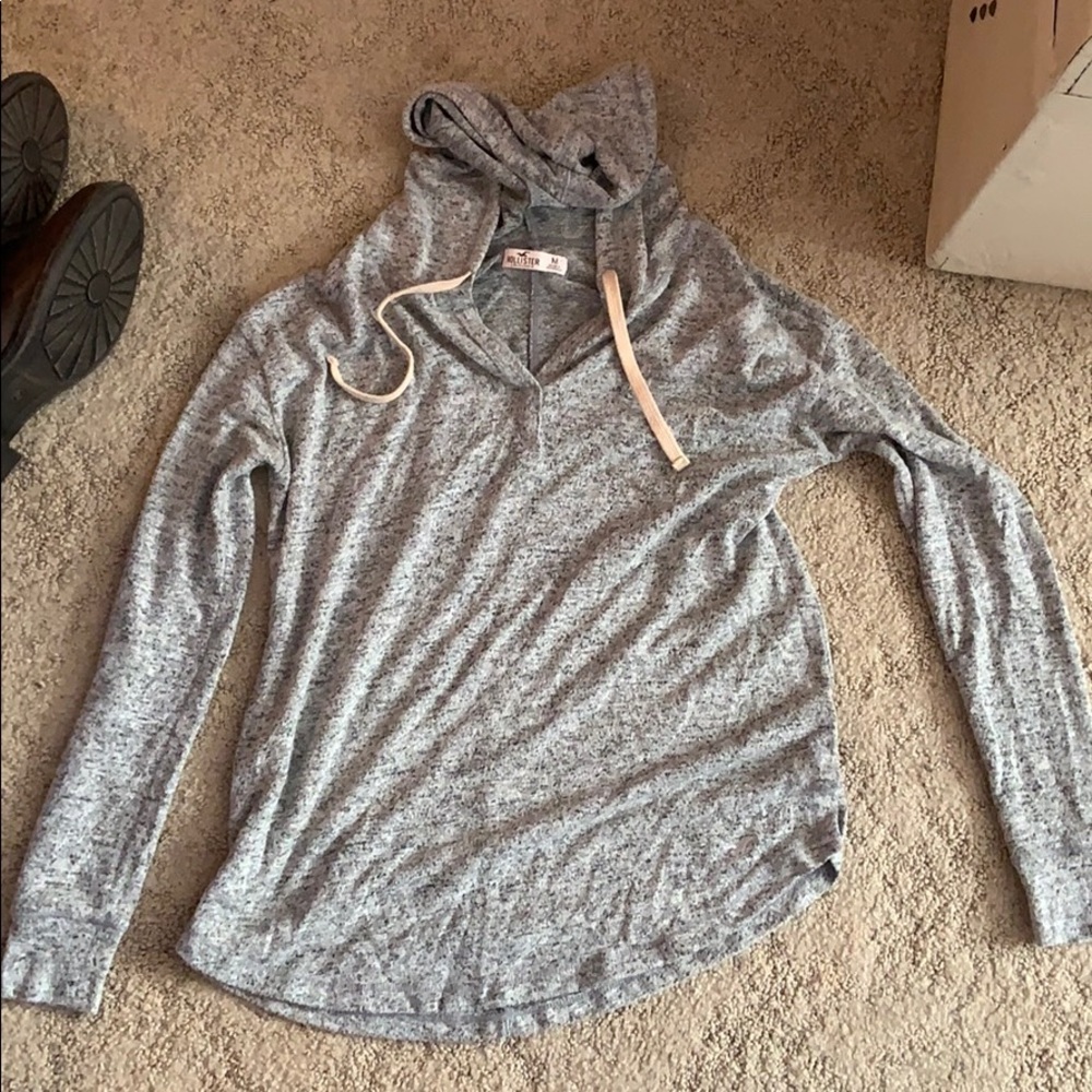 Grey Hollister light hoodie